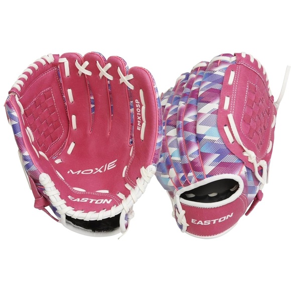 Easton Moxie Pink and Patterned Softball Glove - Picture 1 of 8